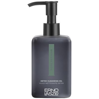 Erno Laszlo Detox Cleansing Oil, Lightweight Facial Cleanser Helps Dissolve Makeup and Impurities with Charcoal and Shea Butter, Deep Cleansing Oil, 6.4 Fl Oz