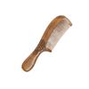 FOMIYES Natural Wood Hair Comb Round Handle for Scalp Massage Fine Tooth Static-free view 1