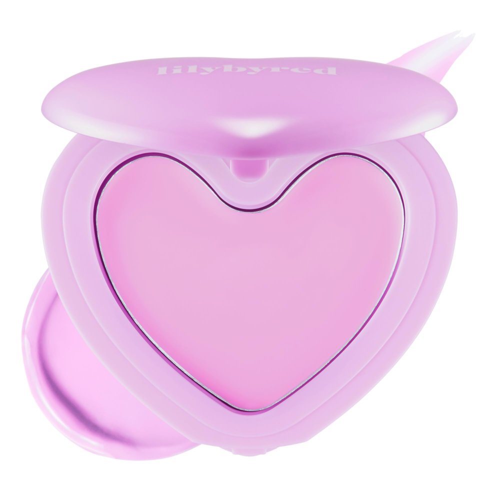 lilybyred Luv Beam Cheek Balm | Heart-Shaped Korean Cream Blush, Semi-Matte Finish, Long-Lasting, Blendable & Buildable, Soft Creamy Texture, Lightweight, Natural Flush, 0.12 oz. (05 Cheeky Lavender)