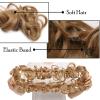 messy bun hair piece Messy Bun Hair Piece 31.4inches Long Tousled Updo Fluffy Hair Bun Ponytail Extensions Wrap Around DIY Curly Long Hairpiece Bridal Hairstyle bun hair pieces for women ( Color : 12H view 4
