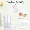 Mirrline 12 Pcs 30ml/1oz Clear Deodorant Containers Refillable Bottom Refilling Round Stick Plastic Twist Up Deodorant Bottles for DIY Chapstick Lip Balm Crayon view 3