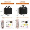 BAFAMYE 8L Travel Toiletry Bag for women - 2.1 GAL Water-resistant Makeup Cosmetic Bag Organizer With Hanging Hook for Travel Accessories Shampoo Full-size Container, Black view 2