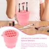 Alipis Makeup Brush Cleaning Cup Versatile Silicone Cleaner Tool for Brush Care for Makeup Reusable and Professional Design view 3