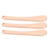 3Pcs Zinc Alloy Cosmetic Spatula Rose Color Reusable Cosmetic Mask Mixing Spoon Scoops Spatulas Stick Applicator Beauty Spa Makeup Tools for Facial Skin Care DIY Mask Mixing and Sampling Tool view 1