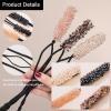 1 PCS Pink Crystal Hair Clip Artificial Beaded Hair Clip Hair Clip for Ladies Girls view 2