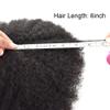 Afro Hair Unit For Black Men Durable Human Hair Pieces Afro Kinky Curly African American Men Afro Toupee Hair Replacement System PU Injection Hair Unit Wigs For Black Men (8''X10''-10MM Afro Wave, #1B OFF BLACK) view 4