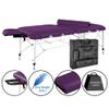 Master Massage 30" Calypso LX Ultra-Light Weight Aluminum Portable Massage Table Package- Tattoo Bed- Lash Tables (Purple) view 2