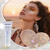 SUMEITANG 6 Pcs Clear White Face Body Glitter GelHolographic Chunky Sequins Body Glitter Paint for Party Singer Concerts Music Festival Rave Accessories for Girls Women Face Body DIY Sparkling Makeup view 2