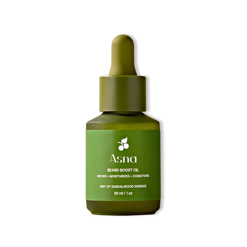 Asna Beard Boost Oil, 100% Natural, Antioxidant & Vitamin-Rich Formula, Stimulates Growth, Nourishes & Moisturizing, Leave-In Beard Conditioner, Beard Gifts for Men