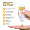 UV Doux Mineral Sunscreen SPF 50 PA+++ | Tinted, Oil-Free, Water Resistant | No White Cast | Zinc & Iron Oxide | For Sensitive & Acne-Prone Skin | Broad Spectrum, 100% Mineral | Men, Women 50g/1.7oz view 2