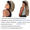 Isshin Beauty Satin Silk Bonnet Hair Cap: Long Bonnets with Elastic Tie Band Adjustable Straps Jumbo Size (Leopard) view 4