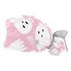 2 Pcs Working Caps with Buttons and Ribbon Tie, Cute Halloween Ghost Bouffant Hats Scrub Caps Women Long Hair view 1