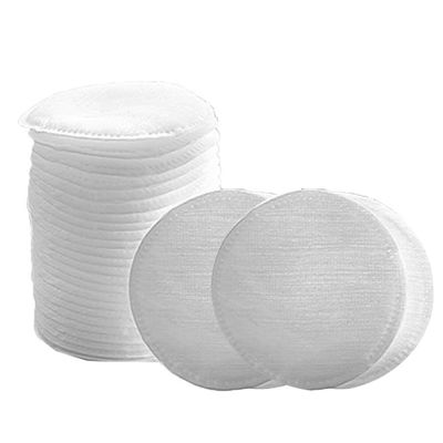 FOMIYES Makeup Facial Cotton 60pcs Round Pads Soft Absorbent Washable for Clean Face Gentle on Skin