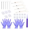 DJCIW 42PCS Mixed Piercing Needles Body Piercing Kit with 4 Types Disposable Piercing Clamps- Precision Tools for Ear Cartilage Nose Septum Belly Nipple Lip Tongue Eyebrow Piercing view 1
