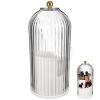Cabilock Makeup Brush Storage Container Brush Holder Rotatable Makeup Box with Cover Small Organizer Tabletop Storage for Cosmetics view 1