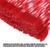 200pcs Mascara Wands Applicator Disposable Eyebrow Brush Set Eyelash Extension Cosmetic Tool Eyebrow Brush Makeup Set(Big red) view 3