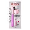 Red by Kiss Hair Brush with Edge Fixer Gel 3 in 1 Edge Control Styler for Women, Boar Bristle Brush, Sweet Peach view 2