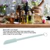 Retractable Silicone Spatula, Mini Telescopic Spatula Spoon Reusable with Hanging Buckle for Cosmetics Lip Gloss, Green view 3