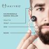 AKIYRO Derma Roller 0.30mm - Microneedle Roller with Storage Case - 192 Micro Needling Dermal Tool for Face, Beard, Scalp & Body - At Home Microneedling Skin Care for Women & Men (Black) view 4