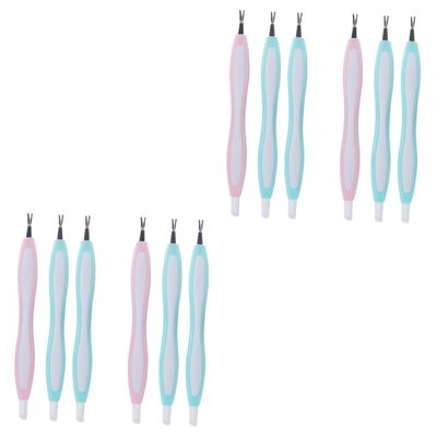 Beaupretty 6pcs Stainless Steel Dead Skin Fork Manicure Tool for Efficient Nail Care Gentle Cuticle Shaped Design for Nail Cleaning and Trimming