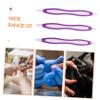 Beaupretty 6pcs Stainless Steel Dead Skin Fork Manicure Tool for Efficient Nail Care Gentle Cuticle Shaped Design for Nail Cleaning and Trimming view 4