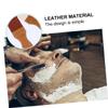 Beavorty 3pcs Leather and Canvas Double-layer Strop with Hanging Buckle for Straight and Blades Cowhide Material for Smoother Shaving view 4