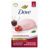 Dove Beauty Bar Soap Revitalizante Cherry & Chia Milk, for Revitalized Skin, 6 Bars A Skin Energy Boost 3.75 oz view 1