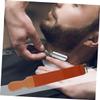 FOMIYES 2pcs Leather and Canvas Double-layer Strop Hanging Buckle for Efficient Blade Sharpening Barber Shops view 4