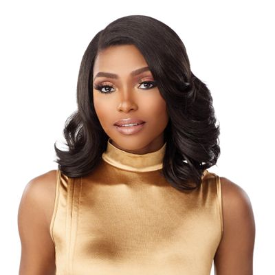 Sensationnel Butta Lace Wigs - Unit 44 Extra Wide 5 Inch Deep Parting Synthetic Preplucked Hairline Glueless Lacefront (BALAYAGELATTE)