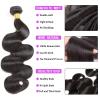 Human Hair Bundles with Closure Body Wave 3 Bundles with Closure(18 20 22+16) Unprocessed Brazilian Human Hair Bundles with 4x4 Lace Closure view 3