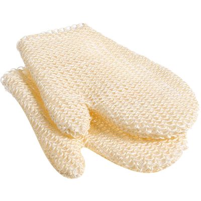 2pcs Dead Home Sauna Supplies Room for Remover Bathing Scrubbing Brush Mitts Scrub Exfoliating Dry Scrubber Women Gloves Bath Tools Mitten Body Skin Sisal Exfoliator