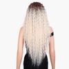 Pulcykp Synthetic Lace Front Wigs Long Kinky Curly Wavy 30 Inch Omber White Burgundy Red Cosplay Wigs For Women TT1B-118 30inches view 3