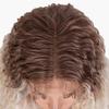 Pulcykp Synthetic Lace Front Wigs Long Kinky Curly Wavy 30 Inch Omber White Burgundy Red Cosplay Wigs For Women TT1B-118 30inches view 4