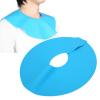 Hair Dye Collar for Barber Shop, Silicone Hair Cutting Dyeing Cape Hairdressing Shawl Round, Neck Wrap Guard Salon Hairdressing Hair Cutting Pad (Blue) view 1