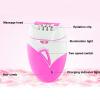 Electric Bikini Trimmer, Powerful Gentle USB Charging Women Hair Trimmer Cordless for Underarm (Rose Red) view 2