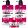 BELLISSO Apple Cider Vinegar Shampoo, Conditioner Set, and Hair Mask view 1