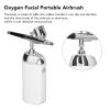 UPQRSG Brush, Rubber Handle Slip and Robust Practical Brush Kit, USB Charging Multifunctional Cordless Fine Atomization Brush Compressor, for Facial Beauty, Art Painting[White] view 2
