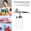 UPQRSG Brush, Rubber Handle Slip and Robust Practical Brush Kit, USB Charging Multifunctional Cordless Fine Atomization Brush Compressor, for Facial Beauty, Art Painting[White] view 3