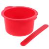 Beaupretty 1set Silicone Wax Warmer Bowl for Hair Removal Non-Stick Wax Melt Liner Stirring Stick Waxing Container for Home and Salon Use view 1