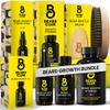 Beard Club Premium Beard Growth Kit - Growth Oil, Vitamins, Vitamin Spray & Boar Bristle Brush - Gift Set view 1