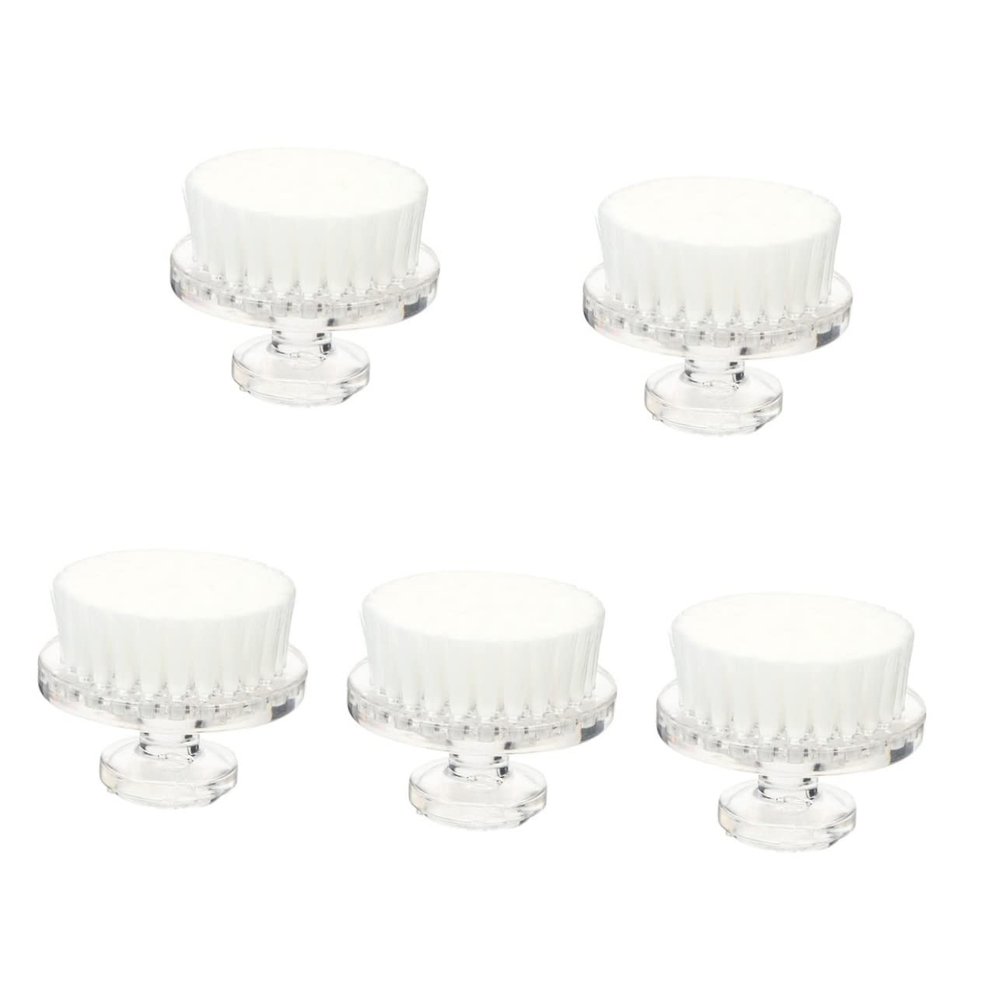 FOMIYES 5pcs Portable Face Exfoliating Brush Gentle Massaging Scrub Brush for Daily Use