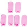 FOMIYES 3pairs Pink Gel Spa Socks for Moisturizing Soothing Cracked Foot Skin Soft Yarn Design for Enhanced Comfort Foot Lotion view 1