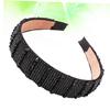 FOMIYES Extra Wide Headband for Women Knotted Headband Stylish Wedding Hair Hoop Glitter Hair Accessories view 4
