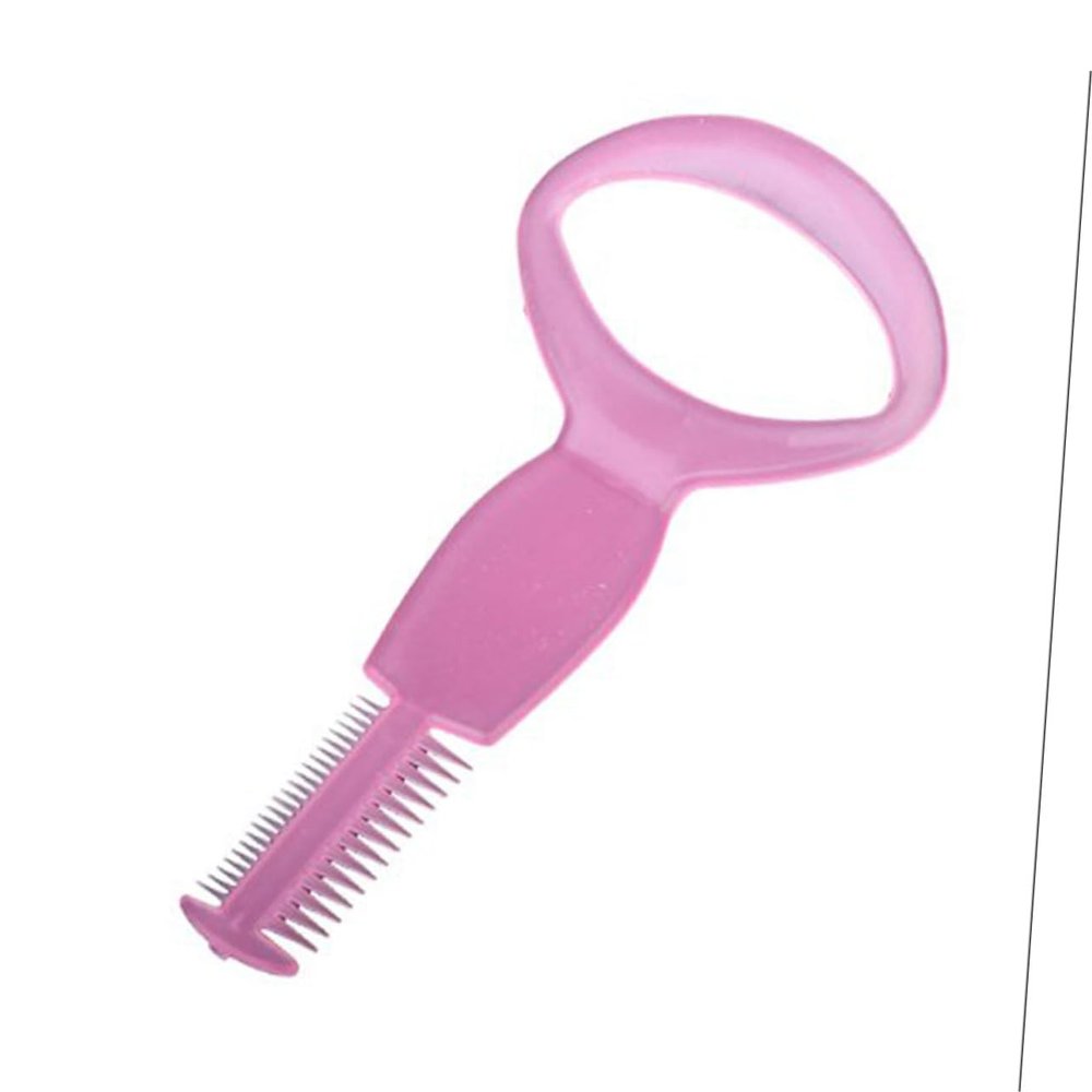 Beaupretty Multi-purpose Mascara Applicator Guard Tool and Eyelash Comb Plastic Design for Easy Eyebrow and Eyelash Grooming Random Color