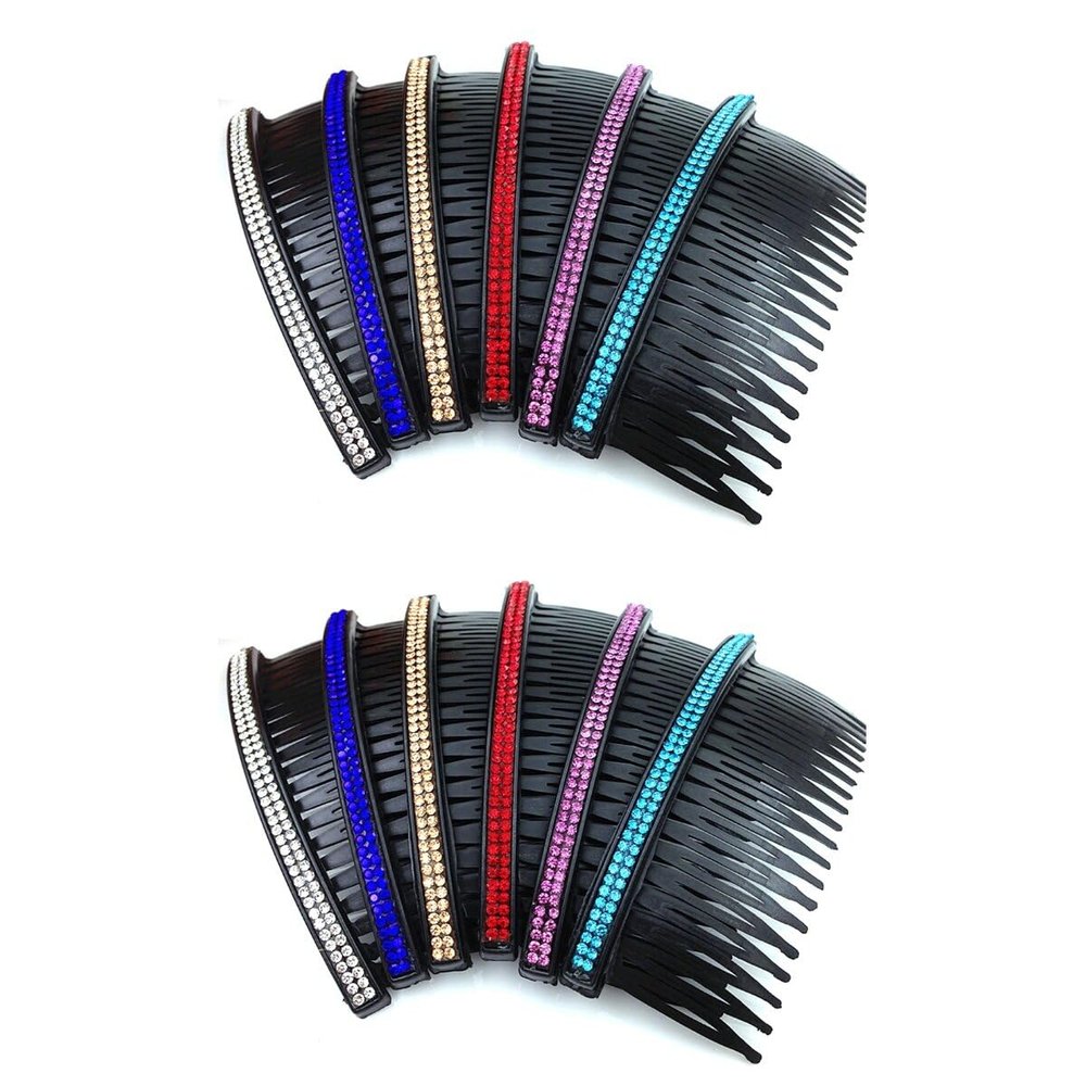 10 pcs Rhinestone Hair Combs Teeth Bridal Hair Accessories Women Girls Weddings Parties Special Occasions