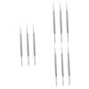 FRCOLOR 9pcs Double Ended Toe Nail Tool Pedicure Instruments for Ingrown Toenails and Nail Cleaning for Home and Salon Use Silver view 1