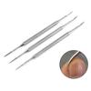 FRCOLOR 9pcs Double Ended Toe Nail Tool Pedicure Instruments for Ingrown Toenails and Nail Cleaning for Home and Salon Use Silver view 4