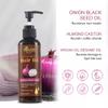 Bisha Herbals Red Onion Black Seed Hair Oil for Hair Growth and Repair - Non greasy - For men and women - Cruelty-free and vegan view 2