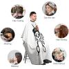 I Will Cut You Skull Barber Cape Adult Haircut Cape Hairdressing Apron for Home Salon Barbershop view 2