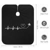 Airplane Pilot Heartbeat Barber Cape Adult Haircut Cape Hairdressing Apron for Home Salon Barbershop view 2